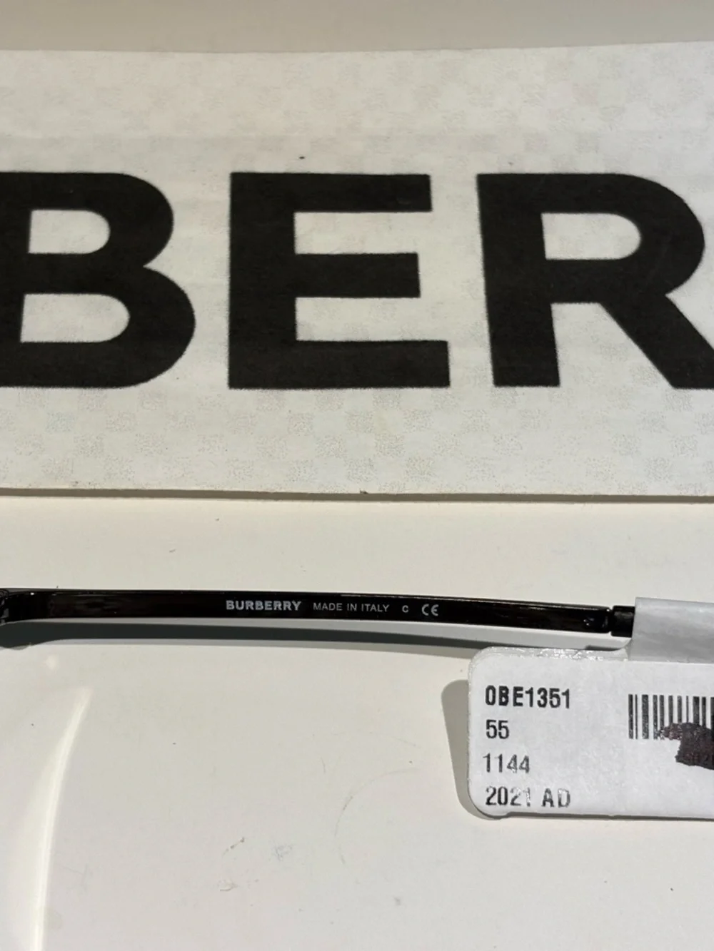 New Burberry Fairway BE1351 1144 Gunmetal Eyeglasses  Ruthenium/Platinum Metal - Picture 11 of 13